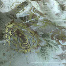 CC-21-068 Горячая продажа и цветок, напечатанные с помощью Organza Bronzing100%Poly Voil Fabric